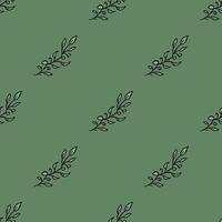 Seamless floral pattern. Doodle background with flowers. Spring pattern vector