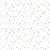 Seamless floral pattern. Doodle background with flowers. Spring pattern vector