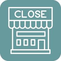 Shop Close Icon Vector Design