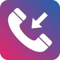 Incoming Call Icon Vector Design