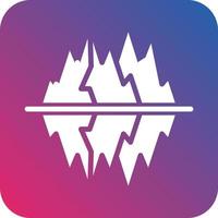 Glacier Icon Vector Design