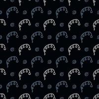 Seamless floral pattern. Doodle background with flowers. Spring pattern vector