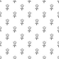 Seamless floral pattern. Doodle background with flowers. Spring pattern vector