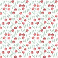 Seamless floral pattern. Doodle background with flowers. Spring pattern vector