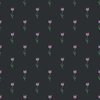 Seamless floral pattern. Doodle background with flowers. Spring pattern vector