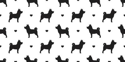 dog seamless pattern vector french bulldog heart isolated dog breed wallpaper background