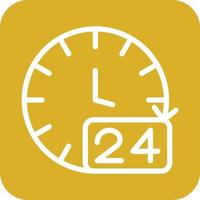 24 Hours Icon Vector Design