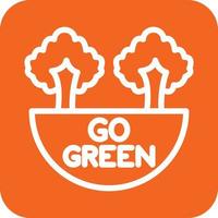 Go Green Icon Vector Design