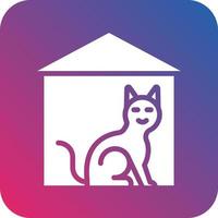 Pet House Icon Vector Design