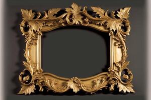 old masters floral frame. photo