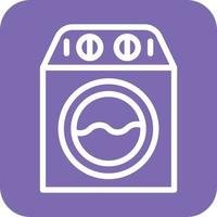 Washing Machine Icon Vector Design