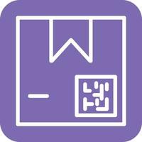 Package QR Code Icon Vector Design
