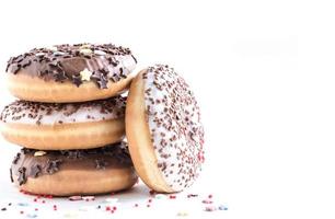 American chocolate donuts photo