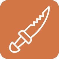 Pirate Knife Icon Vector Design