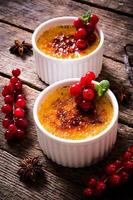 Sweet cream brulee photo