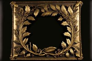 old masters floral frame. photo