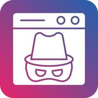 Dark Web Icon Vector Design