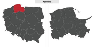 mapa provincia de Polonia vector