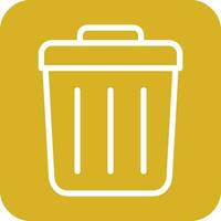 Trash Bin Icon Vector Design