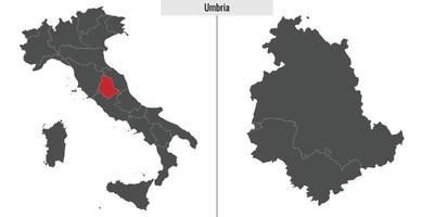 mapa provincia de Italia vector