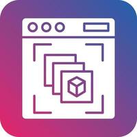 Depth Perception Icon Vector Design