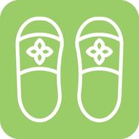 Slippers Icon Vector Design