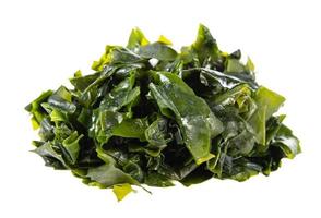 seaweed or kelp Isolated on White background. Laminaria Isolated on White background. fresh seaweed Isolated on White background with clipping path photo