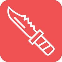 Ejército cuchillo icono vector diseño