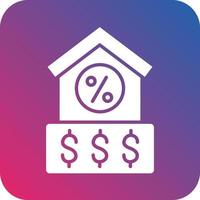 House Loan Icon Vector Design