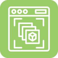 Depth Perception Icon Vector Design