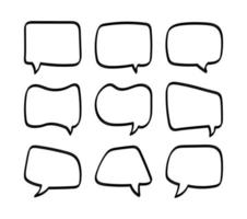 speech bubble on white background vector