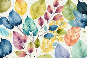 watercolor seamless background lovely shape isolated. photo