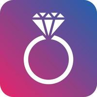 Diamond Ring Icon Vector Design