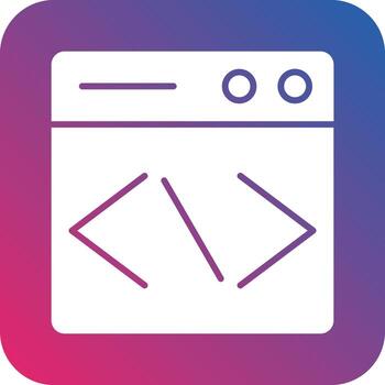 sitio web codificación icono vector diseño