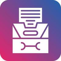 Filing Cabinet Icon Vector Design