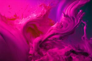 Viva magenta color backdrop painting texture background. photo