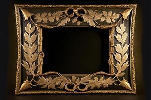 old masters floral frame. photo