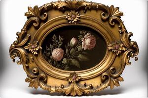 old masters floral frame. photo