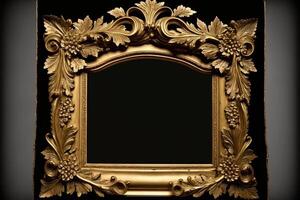 old masters floral frame. photo