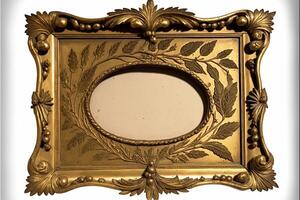 old masters floral frame. photo