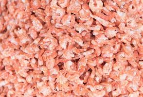 Big dried shrimp in fish market photo