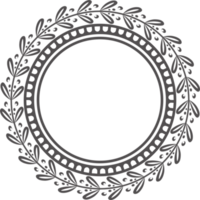 Circle Greek frame. Round meander border. Decoration pattern png