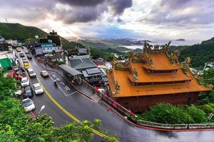 Jiufen,Taiwan - OCT 10, 2017. Jiufen old street. Jiufen is a mountain area in Ruifang District, New Taipei City, Taiwan. photo