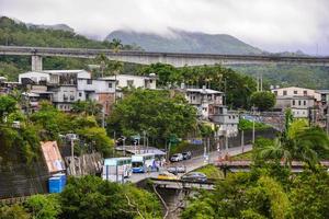 SHIFEN, TAIWAN -  OCT 10, 2017-The Shifen Old Street section of Pingxi District has become one of the famous tourist stops along this line for launching lantern. photo