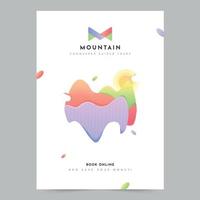 Mountain Tours Template of Flyer, Instant Download, Editable Design, Pro Vector