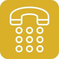 Phone Dial Icon Vector Design