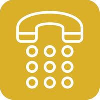 Phone Dial Icon Vector Design