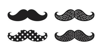 mustache vector icon logo illustration character polka dot doodle