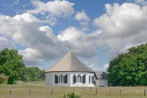 famoso octogonal capilla de vitt cerca a kap arkona,ruegen,báltico Mar,Mecklemburgo-Pomerania Occidental, Alemania foto