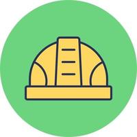 icono de vector de casco de construcción